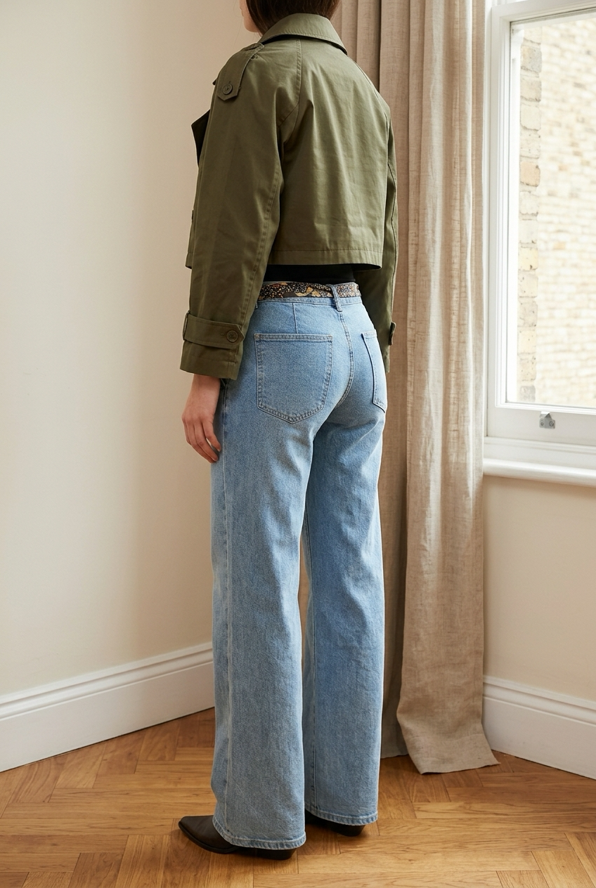 JEANS CAMPANA CINTO LAZO