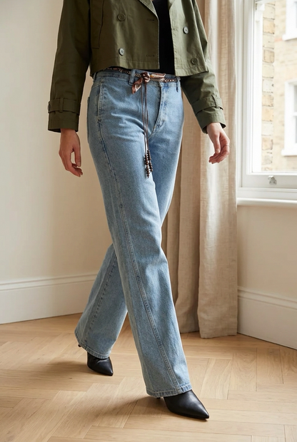 JEANS CAMPANA CINTO LAZO