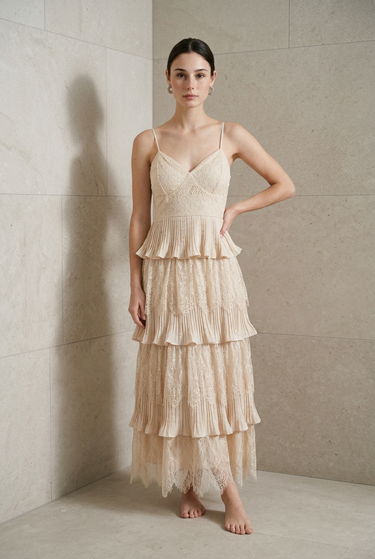 VESTIDO MIDI CAPAS