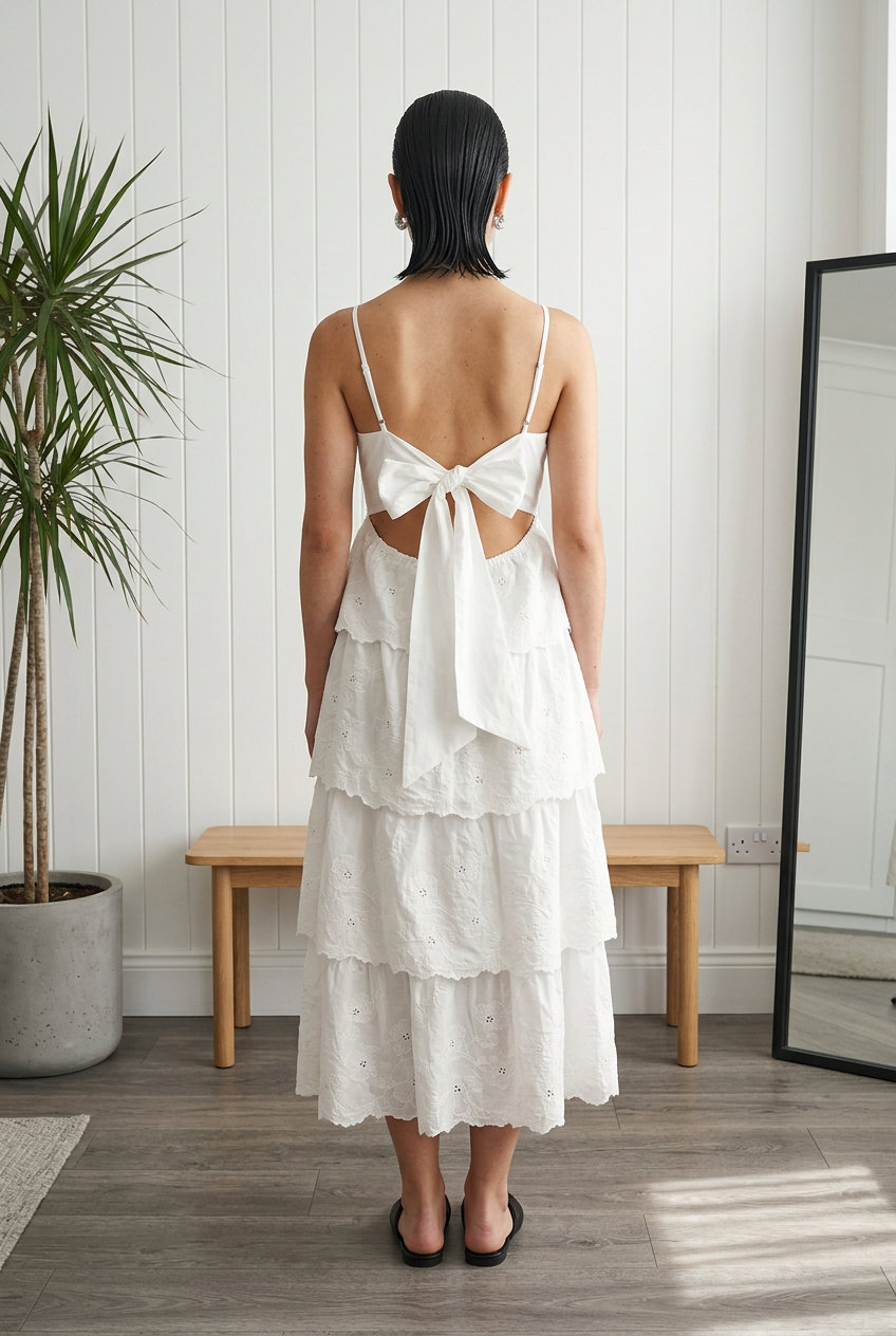 VESTIDO CAPAS BLANCO
