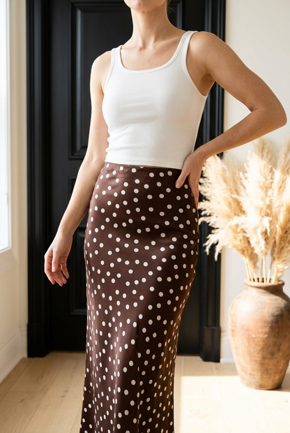 FALDA POLKA DOTS CAFE
