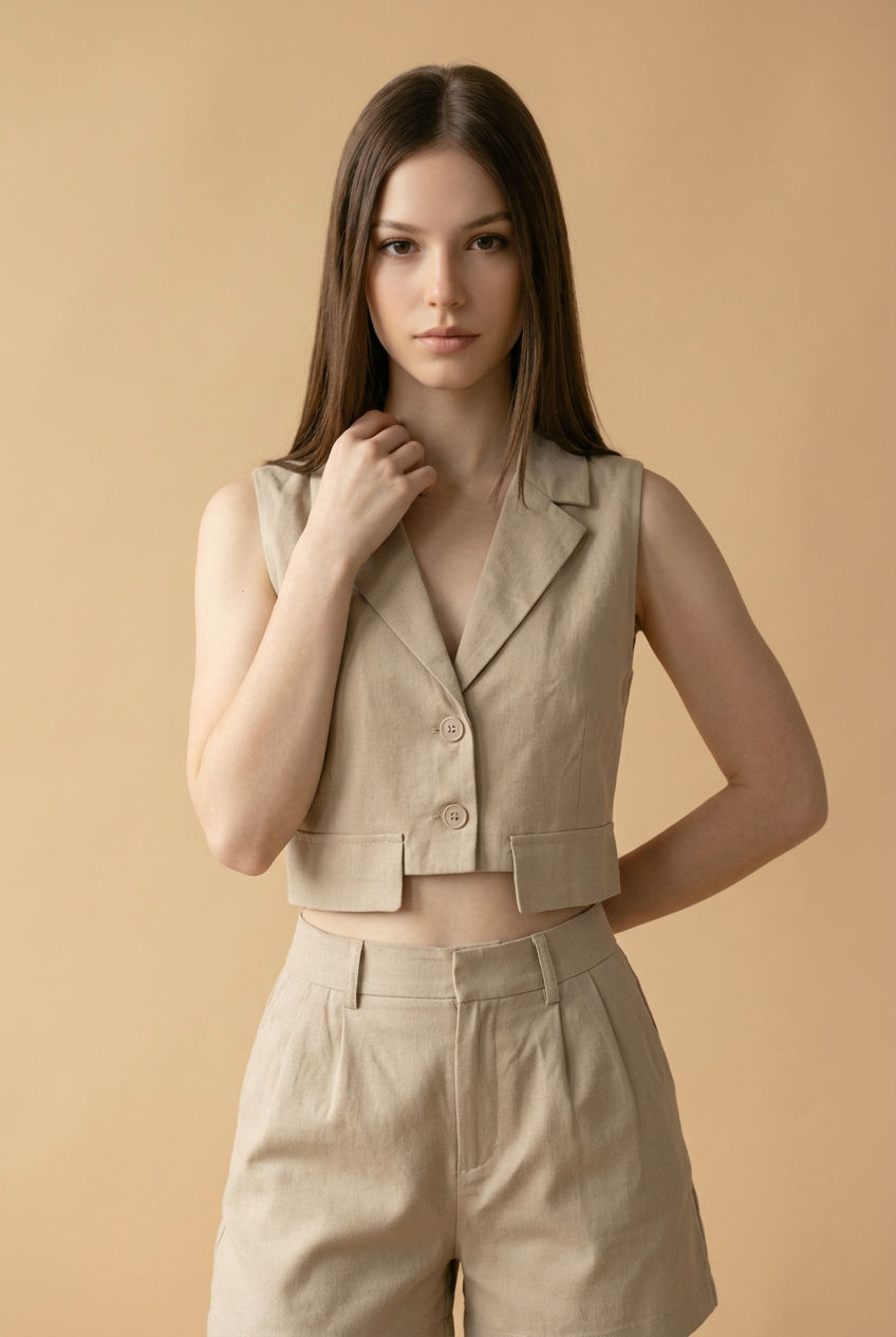 SET BEIGE Y NEGRO
