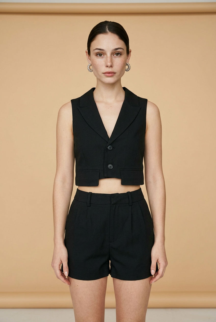 SET BEIGE Y NEGRO
