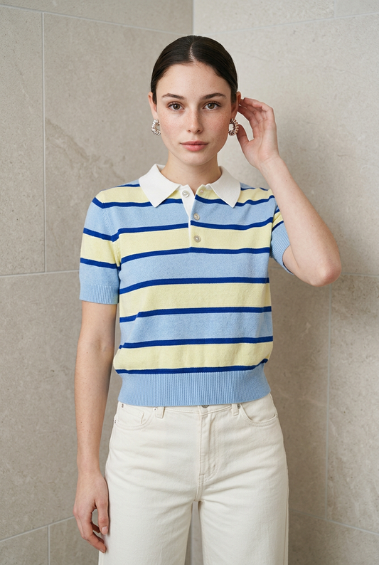 BLUSA TIPO POLO RAYAS