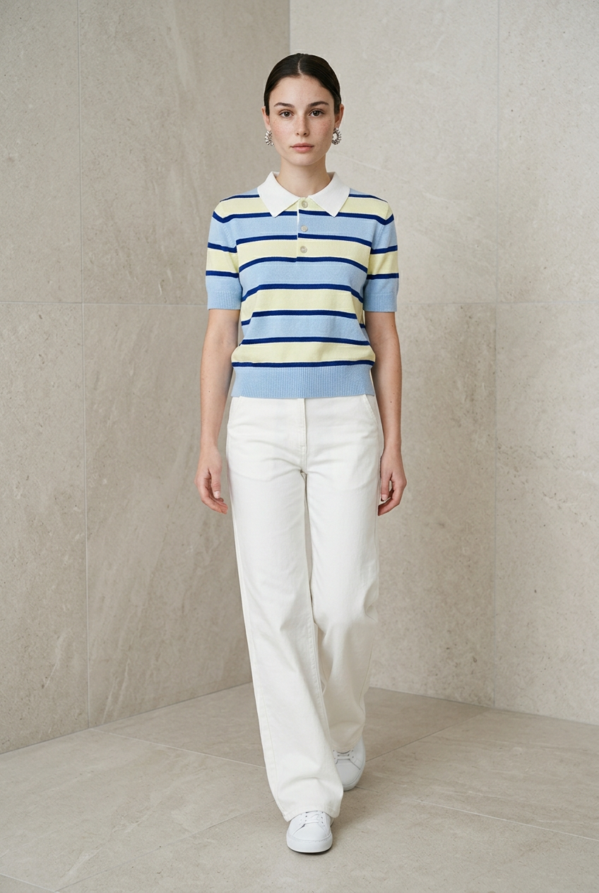 BLUSA TIPO POLO RAYAS
