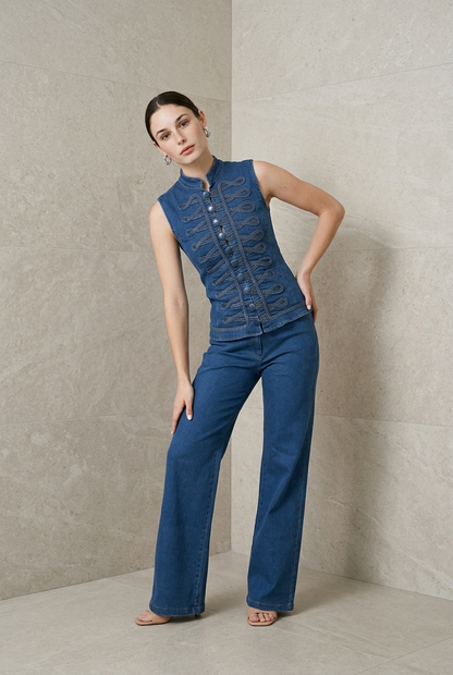 CONJUNTO NAPOLEON DENIM CLARO