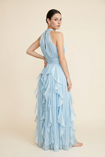 VESTIDO LARGO OLANES