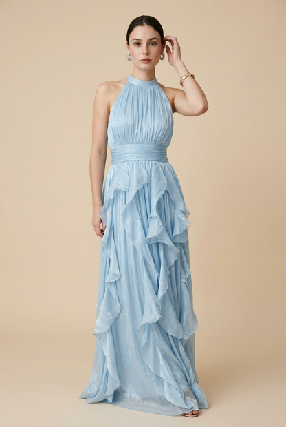 VESTIDO LARGO OLANES