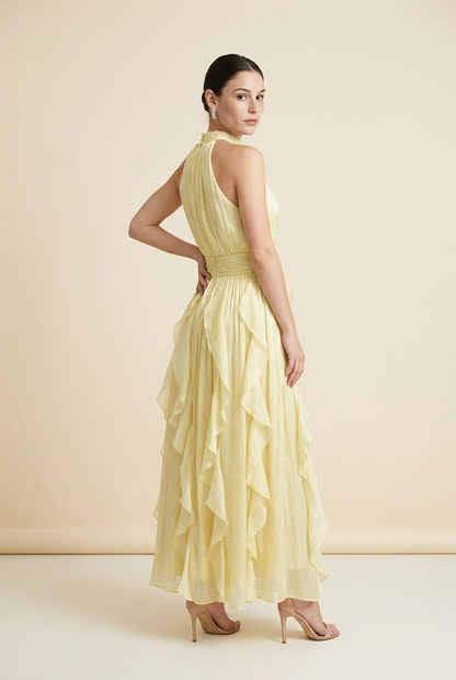 VESTIDO LARGO OLANES