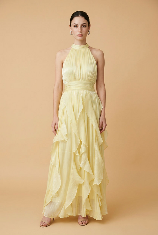 VESTIDO LARGO OLANES