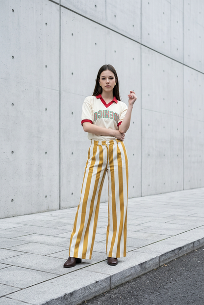PANTALON RAYAS CAMEL